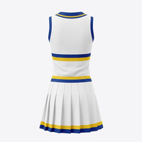 Uniformes de danse de cheerleading pour filles, imprimés par transfert thermique, avec crop top et short longs, service OEM en gros