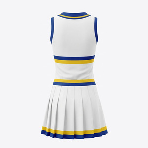 Uniformes de Animadoras para Niñas al por Mayor, Estampados por Transferencia Térmica, Top Corto y Pantalones Cortos, Servicio OEM - Product Image 5