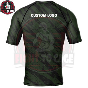 Rashguard de Compresión para Hombre, MMA, BJJ, Protección UV UPF50, Poliéster/Nailon Lavado, Secado Rápido, Transpirable, Logotipo Personalizado, Venta al Por Mayor - Product Image 2