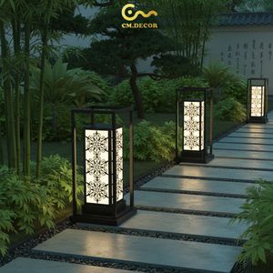 Lámpara de Jardín Cuadrada Moderna Decorativa, Iluminación Minimalista de Pared para Exteriores, AC 200V E27 IP65, Acero Inoxidable Negro para Resort - Product Image 6