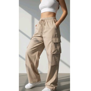 Pantalones Cargo de Secado Rápido Ecológicos Personalizados para Mujer, Estilo Overol, Tejido de Punto, Poliéster/Algodón, Estilo Urbano, Gran Venta - Product Image 1