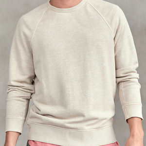 Pulls en molleton tricoté uni pour homme, col rond, décontractés, service OEM personnalisé - Product Image 3