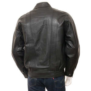 Chaqueta de Cuero Vintage para Hombre, Estilo Motero, Cálida para Invierno, Fabricada por un Fabricante Profesional, Impermeable, Transpirable y Resistente al Viento - Product Image 2