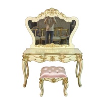 Ensemble de coiffeuse de luxe Ensemble de coiffeuse avec miroir et tabouret Coiffeuse pour meubles de chambre à coucher et meubles d'hôtel