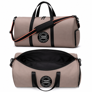 Sac de voyage en toile pliable extra large personnalisé avec logo, léger, extensible, imperméable, avec fermetures éclair et poignées - Product Image 1