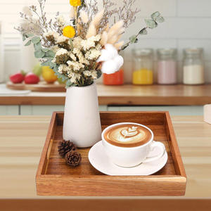ถาดไม้สำหรับเสิร์ฟอาหารและอาหารกลางวัน เหมาะสำหรับใช้ในบ้าน โรงแรม และงานแต่งงาน - Product Image 2