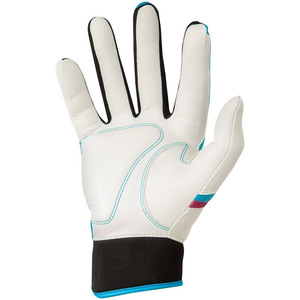 2026 Custom Logo Adult Pitcher <b>Gloves</b> Full-Size Regular <b>Baseball</b> <b>Gloves</b> in White and Blue Made in Pakistan Leather Material - Product Image 2