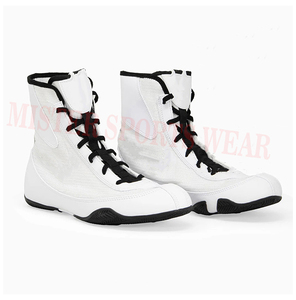 Fabricant en gros de chaussures de boxe et de lutte en PU personnalisées pour hommes, entraînement professionnel - Product Image 2