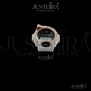 Reloj de Lujo Personalizable para Hombre, Estilo Hip-Hop, con Correa de Goma, Esfera de 41 mm, Diamantes Moissanite VVS Mixtos, Movimiento de Cuarzo - Product Image 2