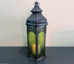 Farol Decorativo Marroquí de Hierro de Diseño Artesanal con Acabado Antiguo Modelo L630 - Product Image 6