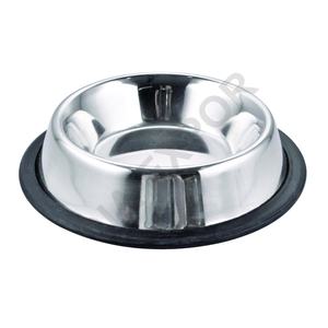 Bol pour animaux de compagnie en acier inoxydable élégant et résistant avec poignées antidérapantes et gaufrées, écologique et étanche pour chats et chiens - Product Image 1