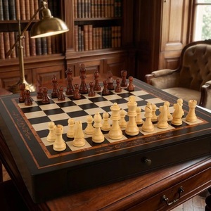 ILAHI's Eco-Friendly Rustic Polished Rectangle <b>Chess</b> <b>Board</b> Game 100% Handmade Pure Wood Animal/Love Style Customized Size <b>Chess</b> - Product Image 4