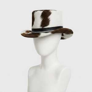 Sombrero de Vaquero de Piel Sintética con Bordado 3D Personalizado, Diseño de Vaca, Estilo Europeo Americano, Unisex, para Adultos, para las Cuatro Estaciones, para Fiestas al Aire Libre - Product Image 3