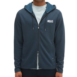 Nouveaux arrivages : sweats à capuche zippés pour hommes en tissu mélangé de coton doux pour les activités de plein air - Product Image 1