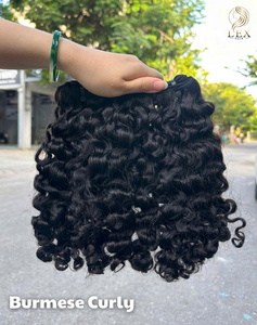 Venta al por mayor de fábrica Lexhair: Cabello virgen vietnamita 100% premium, trama rizada birmana de 100g - Product Image 3