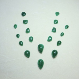 Émeraude naturelle Swat cabochon, pierre précieuse en vrac, émeraude verte de haute qualité, lot en gros - Product Image 6