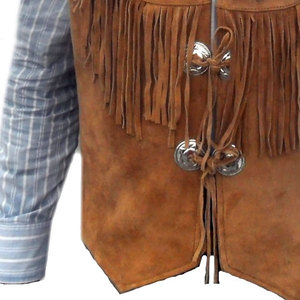 Men Suede Leather Suit <b>Vest</b> Western Cowboy Casual Single Breasted Waistcoat Top Quality Custom Made 2026 New Style <b>Vests</b> - Product Image 3