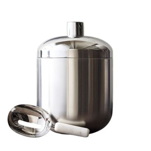 White Metal Ice <b>Bucket</b> With Lid Scoop Side Handles Galvanized Wine <b>Beer</b> Chiller Pail For Party Bar Hotel Home - Product Image 6
