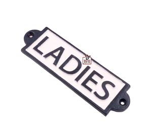 Placa de letrero de hierro fundido para mujer, letrero para puertas, superventas, placas de nombre de hierro fundido, letrero de puerta de hierro fundido para mujer, placa de puerta de Metal Retro - Product Image 1