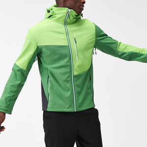 Color Blocking Men Waterproof Softshell <b>Jacket</b> Windproof Outdoor Travel Winter Front Zipper Autumn Wear Softshell <b>Jacket</b> - Product Image 1