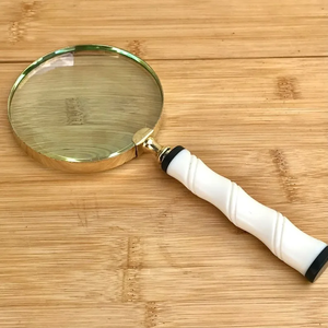 Loupe de lecture à manche en os, faite à la main, écologique et de haute qualité, pour livres, documents, étiquettes, vision, Noël, antique - Product Image 6