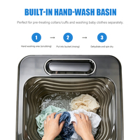 9KG Manufacturer Direct Top Loading Single Tub Semi Automatic Washing Machine Portable for Rental