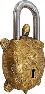 Candado de Latón con Forma de Tortuga, Estilo Vintage, Candado de Seguridad con 2 Llaves para Decoración del Hogar, Uso Coleccionable - Product Image 5