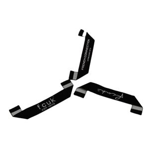 Etiquette de taille tissée recyclée personnalisée Etiquette de cou damassée haute densité pour vêtements d'extérieur Vêtements Pays de fabrication Etiquette de pantalon design - Product Image 4