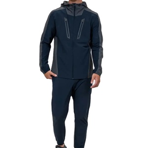 2026 New Arrive 100% Cotton Canvas Breathable Embroidered Hooded Winter Outdoor Jacket <b>Sets</b> High Quality Jogger Essentials - Product Image 2
