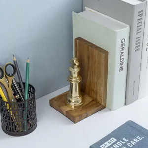 Premium Metal <b>Book</b> Stand Strong <b>Book</b> Holder Office Desk <b>Library</b> Abstract Handmade Gold-Plated Aluminium Antique Figurine - Product Image 3