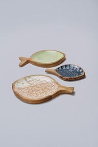 Plato Decorativo de Madera de Acacia con Diseño Impreso, Plato de Madera Sostenible para Comer de Forma Ecológica, Plato para Servir al por Mayor - Product Image 4