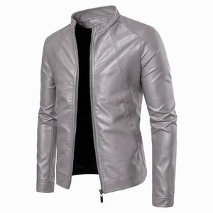 เสื้อแจ็คเก็ตหนังสังเคราะห์ผู้ชาย Proventure Industry รุ่น PI-MLJ-180 ขายส่ง สไตล์ลำลองเท่ๆ สำหรับนักขี่มอเตอร์ไซค์ บริการ OEM พร้อมโลโก้ด้านหน้า - Product Image 3