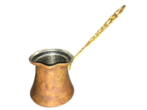 Cafetera de Cobre Estilo Antiguo al por Mayor, Cezve Ibrik Turca Tradicional, Cafetera de Cobre Martillado de Latón Personalizada - Product Image 2