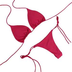 Ensemble bikini deux pièces dos nu pour femme, design personnalisé, séchage rapide, Spandex/Polyester, qualité supérieure, collection été 2026, le plus vendu - Product Image 3