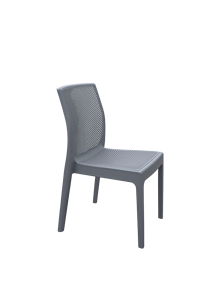 Nordic <b>Slate</b> Perforated Academy Seating | All Weather Polypropylene Study Chair Premium Commercial Modern Design Office Chair - Product Image 2