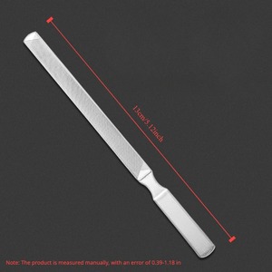 Lime à ongles double face en verre cristal, grain 100, outil de manucure professionnel, motif droit, soin des ongles - Product Image 3