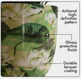 Set of 3 Modern Design Eco-Friendly Unique Iron Planter Pot <b>Sticker</b> Enamel Handmade for Home and Garden Decoration Customized - Product Image 2