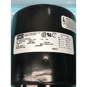 Moteur de soufflerie Fasco 71217504, Type U21, 115/230V - Équipements et pièces semi-conductrices de renommée mondiale à la confiance de tous - Product Image 3