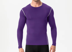 Hot Sale <b>Long</b> <b>Sleeve</b> Men Compression Fitness Sports Gym Running Exercise Outdoor Activities Training Rash Guard - Product Image 4