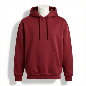 Sweat à capuche vintage personnalisé pour homme, 100 % coton épais, couleur unie, épaules tombantes, brodé, doublé, coupe classique pour l'hiver - Product Image 6