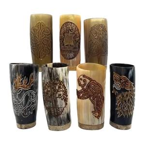 Taza de Cuerno Natural Ecológica Hecha a Mano con Acabado Pulido, Tamaño Personalizado, Marca DYNAMIC HANDICRAFT IMPEX, Tema Animal - Product Image 1