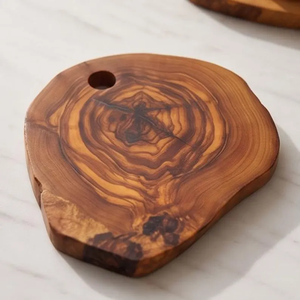 Juego de Posavasos de Madera Hechos a Mano con Soporte, Posavasos Rústicos para Bebidas (12 cm) - Product Image 4
