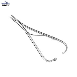 Portaagujas Manual MATHIEU de 17 cm, Plateado, Certificado CE, 30 Posiciones de Mandíbula - Product Image 1