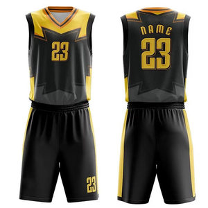 Conjunto de Uniforme de Baloncesto Personalizado con Logotipo, Sin Mangas, de Secado Rápido, Transpirable, de Poliéster |   Ropa Deportiva Reversible de Corte Atlético para Entrenamiento - Product Image 1