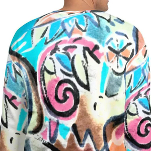 Sweat-shirt décontracté à revers côtelés, style minimaliste, pour homme, inspiré du streetwear, idéal pour la sublimation - Product Image 6