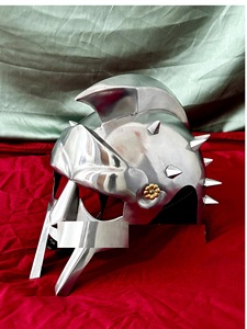 Casco de Gladiador Maximus, Armadura Romana Antigua Moderna con Púas para Cosplay y Exhibición, Disfraz Metálico - Product Image 3