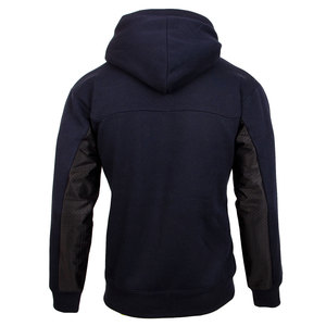 Survêtement Homme Personnalisé Noir à Capuche Entièrement Zippé avec Blocs de Couleurs, Patchwork et Maille Respirante – Ensemble 2 Pièces - Product Image 5
