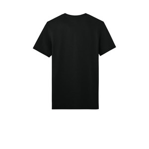 เสื้อยืดคอกลมแขนสั้นสีดำสำหรับผู้ชาย ผ้าเจอร์ซีย์คอตตอน 100% สกรีนลายตามสั่ง ขายส่งราคาถูก MOQ ต่ำ - Product Image 3