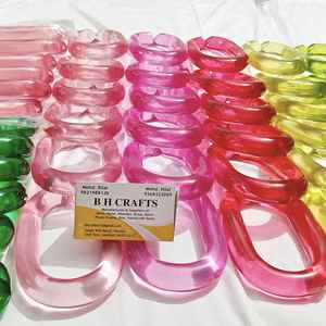 ของตกแต่งบ้าน โซ่เรซิ่นแบบกำหนดเองได้ ขนาดใหญ่มาก สีใส สีสันหลากหลาย มีโซ่เรซิ่นขนาดใหญ่ให้เลือก - Product Image 4