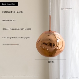 Lampe à lave, lampe suspendue pour restaurant, lampe de chevet pour chambre à coucher, comptoir de bar, villa, duplex, loft, éclairage d'escalier - Product Image 5